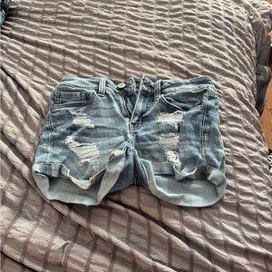 Distressed Denim Women Shorts